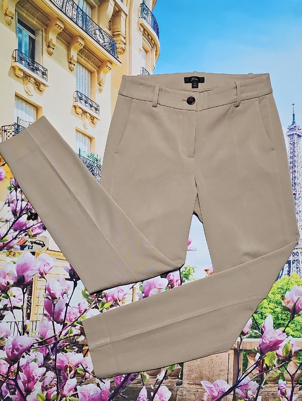 J. Crew Tan Slim Camel Ankle Trouser Pants Size 0